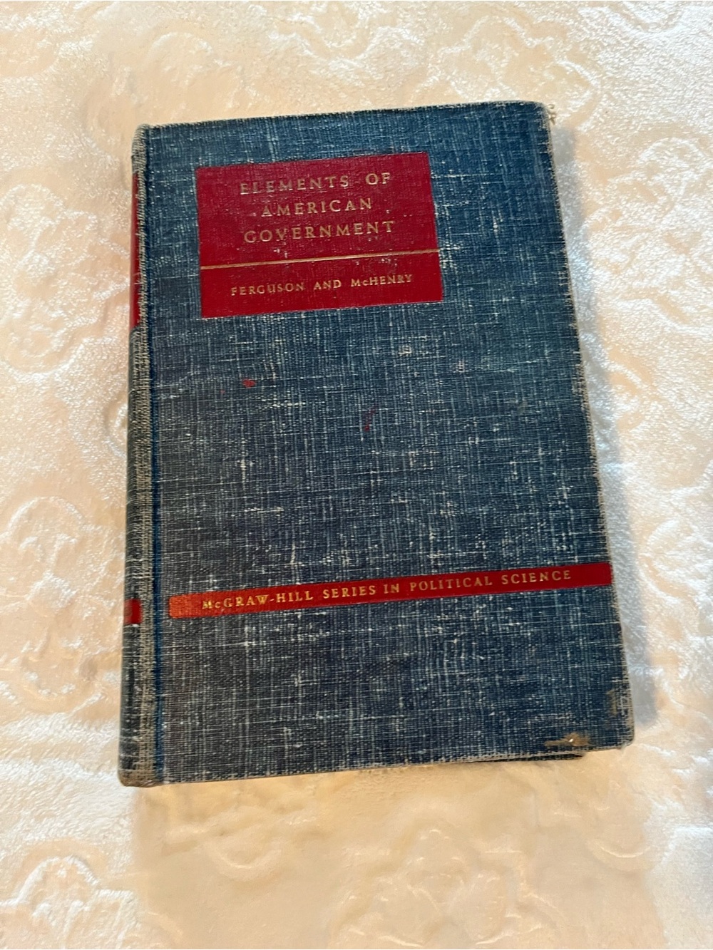 Vintage book elements of American government 1954